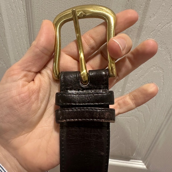 Coach Black and Gold Women's Belt - Picture 3 of 6